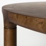 Storm 6-8 Person Round Dining Table Walnut Close Up