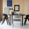 Storm 6-8 Person Round Dining Table Black Lifestyle