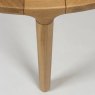 Storm 6-8 Person Round Dining Table Natural Leg Close Up