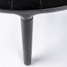 Storm 6-8 Person Round Dining Table Black Leg Close up