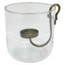 Candleholder In Glass Vase 15cm