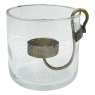 Candleholder In Glass Vase 9.5cm
