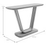Lazzaro Console Table Light Grey Dimensions