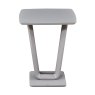 Lazzaro Side/Lamp Table Light Grey Front View