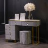 Layla Dressing Table Set With Stool & Vanity Mirror Grey Lifestyle
