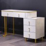 Layla Dressing Table Set With Stool & Vanity Mirror White Table & Drawers