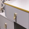 Layla Dressing Table Set With Stool & Vanity Mirror Grey Detail
