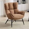 Allen Armchair Fabric Rust 2