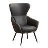 Annecy Armchair Faux Suede Graphite