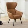 Annecy Armchair Faux Suede Chestnut 2