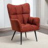 Castillon Armchair Fabric Rust 2