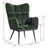 Castillon Armchair Fabric Green 3