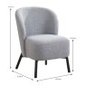 Croix Ocassional Chair Fabric Ash Grey 3
