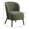Croix Ocassional Chair Fabric Green 3