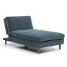 Crean Modular Single Chair Bed/Chaise Fabric Navy 1