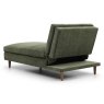 Crean Modular Single Chair Bed/Chaise Fabric Olive 3