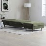 Crean Modular Single Chair Bed/Chaise Fabric Olive 6