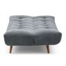 Kruger 3 Seater Sofa Bed With Wooden Legs Fabric Denim 4