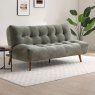 Kruger 3 Seater Sofa Bed With Wooden Legs Fabric Washed Olive 4