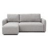 Tallin 3 Seater Sofa Bed With Chaise & Storage Fabric Natural Soft Boucle 1