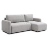 Tallin 3 Seater Sofa Bed With Chaise & Storage Fabric Natural Soft Boucle 2