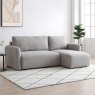 Tallin 3 Seater Sofa Bed With Chaise & Storage Fabric Natural Soft Boucle 5