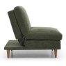 Crean Modular Chair Bed Without Arms Fabric Olive 2