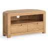Billie 2 Drawer Corner TV/Entertainment Unit Oak