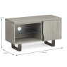 Brooklyn 1 Door Small TV/Entertainment Unit Natural Grey Dimensions