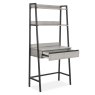 Brooklyn 1 Drawer Desk With Bookcase Natural Grey Drawer Open