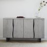 Brooklyn 4 Door Large Sideboard Natural Grey Lifestyle