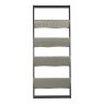 Brooklyn Slim Bookcase Natural Grey Front View