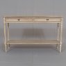 Heritage Willow 2 Drawer Console Table Natural Front View