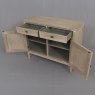 Heritage Willow 2 Door + 2 Drawer Sideboard Natural Open Doors