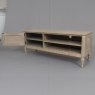 Heritage Willow 1 Door TV/Enterainment Unit Natural Door Open