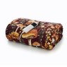 Mushroom Heated Throw 140x180cm Wine