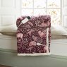 Woodland Folk Heated Throw 140x180cm Wine Folded