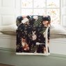 Woodland Wildlife Heated Throw 140x180cm Green Folded