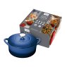 Cobalt Cast Iron 26cm Round Casserole Dish in Packaging
