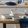 Kiln Blue Small Rectangular Oven Dish Lifestyle