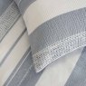 Rahil Reversible King Duvet Cover Set Blue Fabric Close Up