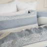 Rahil Reversible Super King Duvet Cover Set Blue Pillows