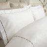 Vivaan King Duvet Cover Set Taupe Pillow Close Up