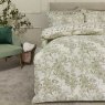 Ada Reversible King Duvet Cover Set Green Close Up