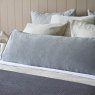 Velvet Bolster Cushion 43x120cm Cloud Side angle
