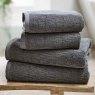 The Lyndon Company Linwood Bath Towel Charcoal Lifestyle