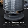 Tower Saturn 1.7L Kettle Grey 360 Swivel Base