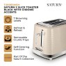 Tower Saturn 2 Sliice Toaster Latte Functions