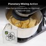 Tower Stand Mixer With Stainless Steel Bowl Planetary Mixing Action
