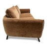 Fabbrica Basel 3 Seater Sofa Fabric Can 500 Caramel Side Angle Left Side View